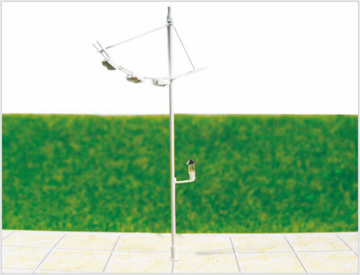 China OEM 6V Luminous Street Model Lamppost 6.5cm for Train Layout supplier