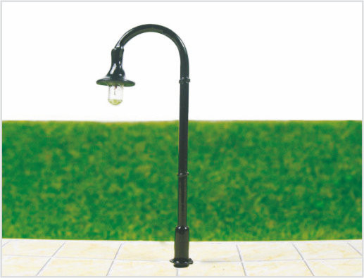 China T40 HO Scale Train Layout Lighting Street Plastic Model Lamp Post 5cm supplier