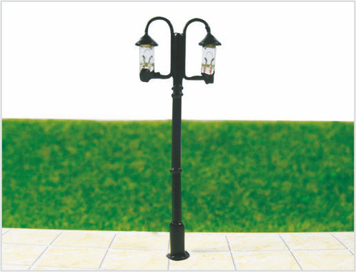 China T43 6V O Scale Train Station Layouts Design Street Miniature Model Lamp Posts 5.5cm supplier