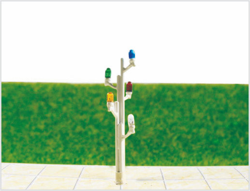 China T54 6V Billboard Street Plastic Scale Model Lamp Posts for Train Layout 6.5cm supplier