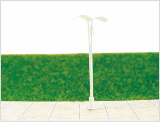 China T67 6V Billboard Street Plastic Miniature Scale Model Lamppost for Train Layout 6cm supplier