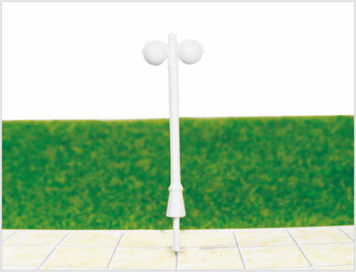 China ML500 Custom 6V Single-headed Garden Lights Plastic Model Lamp Post for Railroad Layouts supplier