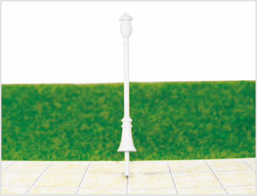 China ML300 Custom 6V Two-headed Horse Street Lights Plastic Model Lamp Post for Railroad Layout supplier