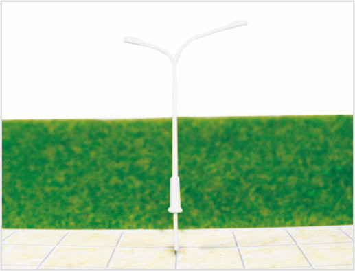China ML300 Custom 6V Single-head Street Lights Plastic Model Lamp Post for Railroad Layouts supplier