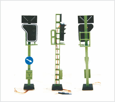 China T153 Custom 6V Billboard Street Plastic Scale Model Lamppost for HO Railway Layouts supplier