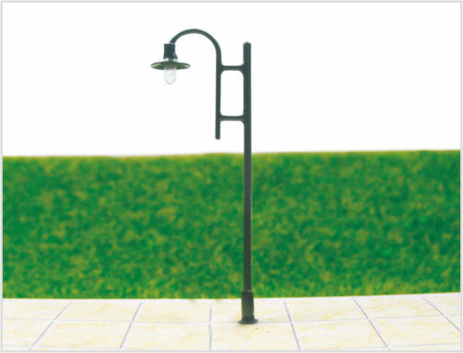 China T75 Custom 6V One-headed Street Plastic Model Lamp Post for Railroad Layouts 7cm supplier