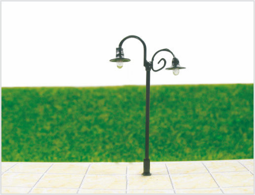 China T70  Custom 6V  Billboard Street Plastic Scale Model Lamppost for HO Railway Layouts 6.5cm supplier