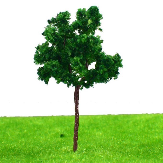 7cm Plastic Miniature Model Trees , Scenery Landscape Train Model Trees