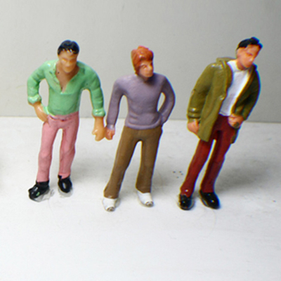 P43-10 outdoor 1:43 Architectural Scale Model People Painted Figures 4.8cm supplier