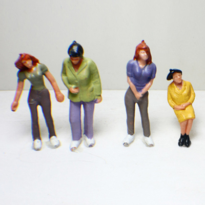 P43-10 outdoor 1:43 Architectural Scale Model People Painted Figures 4.8cm supplier