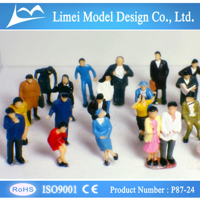 P87-24 1:87 HO Architectural Scale Model People Painted Figures 2.0cm supplier