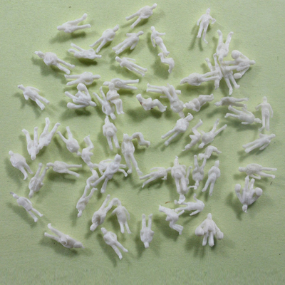 N scale 1/150 train layouts, plastic miniature human figures , scale model train figures supplier
