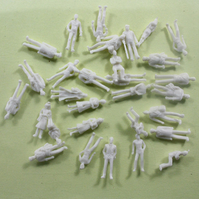 1 / 100 Plastic Scale Train Figures Architectural Model People White supplier