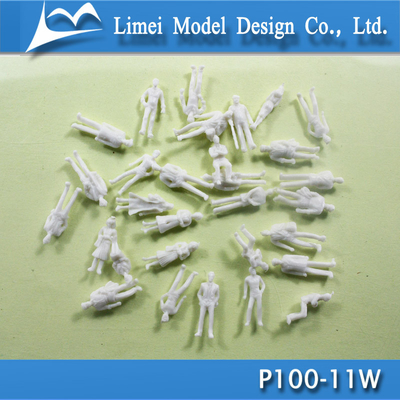1 / 100 Plastic Scale Train Figures Architectural Model People White supplier