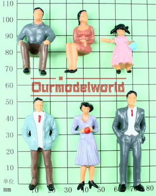 Outdoor Architectural Scale Model People 5.5cm DIY Residential supplier