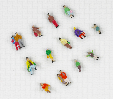 Buddhism Architectural Scale Model People Various Grass Fibre supplier