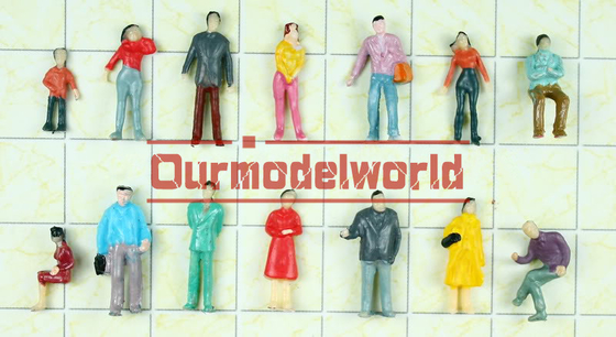 DIY handmade figures , HO Scale Model People Figures Residential Train Model Customize supplier
