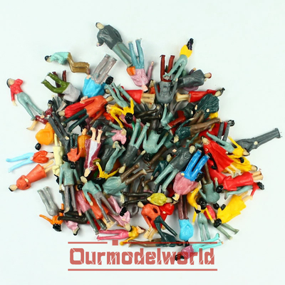 DIY handmade figures , HO Scale Model People Figures Residential Train Model Customize supplier