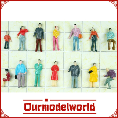 DIY handmade figures , HO Scale Model People Figures Residential Train Model Customize supplier