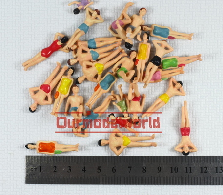1 / 75 Architectural Scale Model People Black For DIY Scale House Layouts supplier