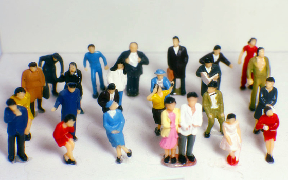 Architectural Project Handmade Model People Figures For Train Model Professional supplier