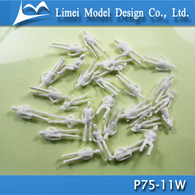 1 / 75 Plastic Human Figure Model Architectural Model White Professional supplier