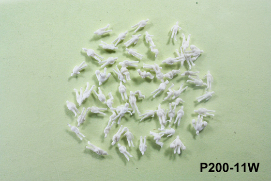 Unpaited Architectural Scale Model People White For Model Train Layout supplier