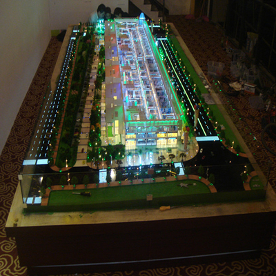 ABS Plastic Architectural Model Maker With Lighting System For Commercial Building supplier