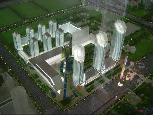ABS Plastic Architectural Model Maker With Lighting System For Commercial Building supplier