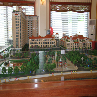 Miniature Architectural Model Maker , Pretty Residential Park Building Rendering supplier