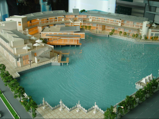 Miniature Architectural Model Maker , Pretty Residential Park Building Rendering supplier