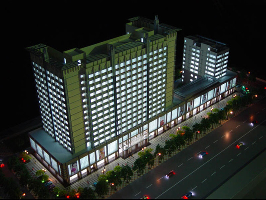 Miniature Architectural Model Maker , Pretty Residential Park Building Rendering supplier