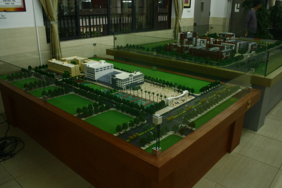 School Planning Miniature Architectural Model Maker , Football Stadium Planning Scale Model supplier