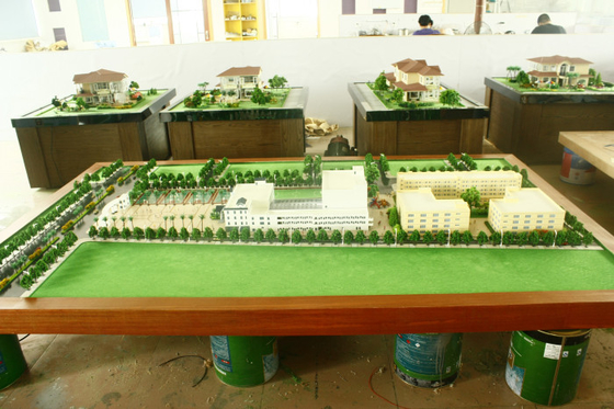 School Planning Miniature Architectural Model Maker , Football Stadium Planning Scale Model supplier
