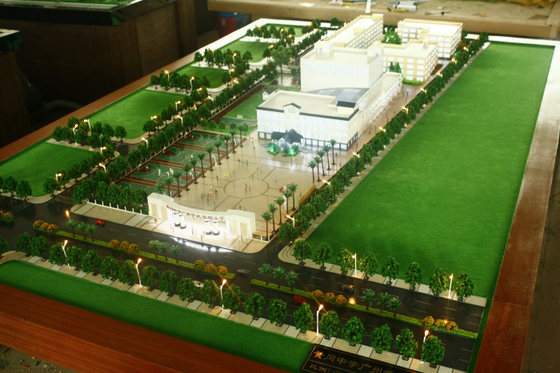 School Planning Miniature Architectural Model Maker , Football Stadium Planning Scale Model supplier