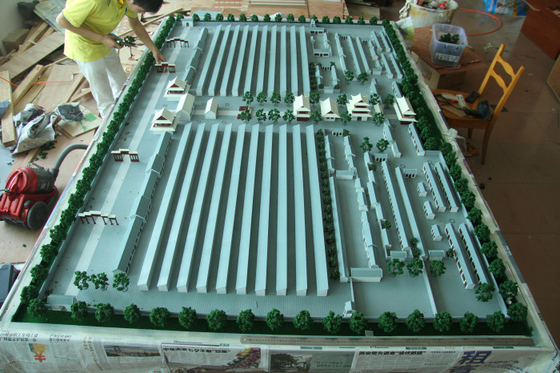 Miniature Architectural Model Maker Durable For Public Basswood Building supplier