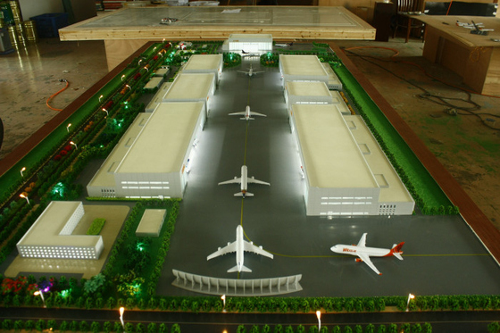 Customized 3D Architectural Model Maker Miniature For Airport Layout supplier