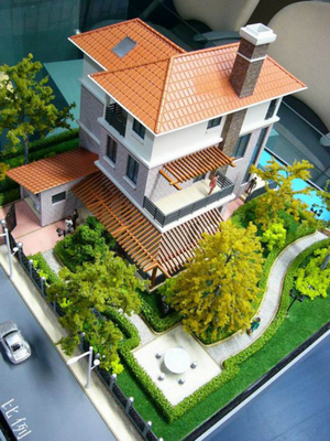 Villa Miniature Architectural Model Maker , 3D Beautiful Resort Scale Model supplier
