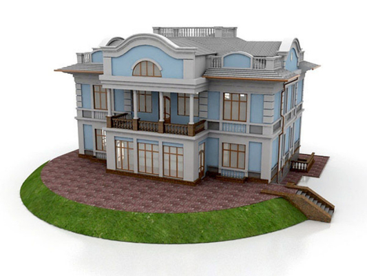 Residential Miniature Architectural Model Maker , Villa 3D Beautiful Architectural Model supplier