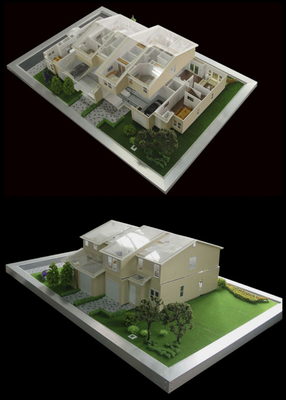 Garden Miniature Architectural Model Maker , Private Residential Scale Models supplier