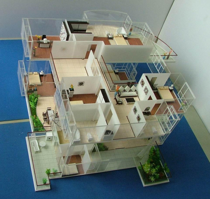 Miniature Architectural Model Maker 3D Beautiful For House Building supplier