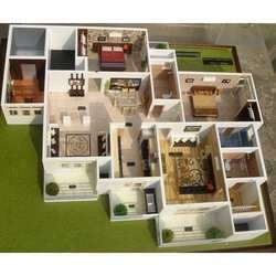 Residential Building Miniature Architectural Model Maker With Table Stand supplier