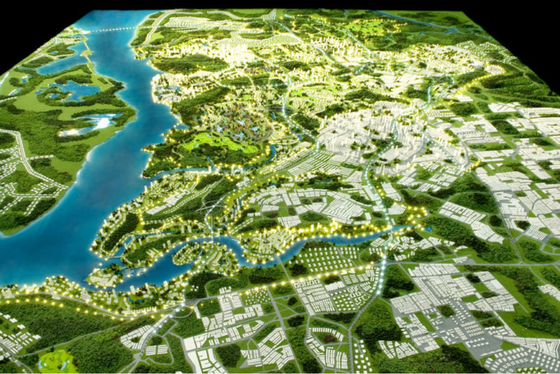 City Architectural Model Maker , Urban Planning Miniature Architectural Model supplier