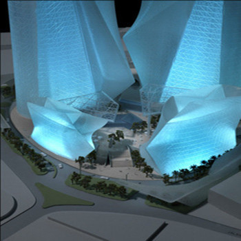 Mall Architectural Model Maker , Lighting Public Building Miniature Architectural Model supplier
