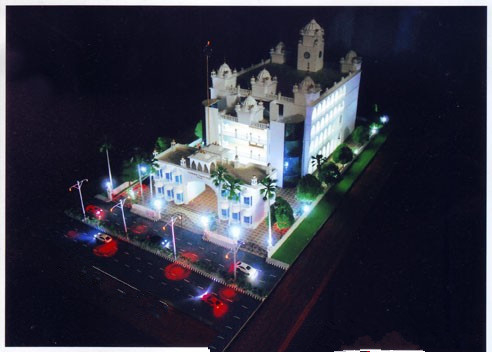 Custom Miniature Architectural Model Maker , Lighting Gurudwara Scale Model supplier