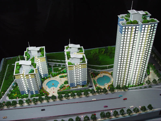 Beautiful Miniature Architectural Model Maker For Outdoor Commercial Sign Building supplier