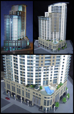 Beautiful Miniature Architectural Model Maker For Outdoor Commercial Sign Building supplier