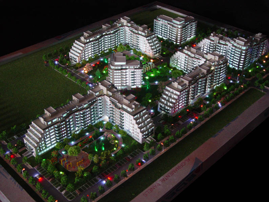 Beautiful Lighting Architectural Model Maker For Real Estate Investment Project supplier