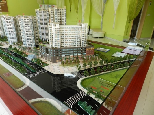 Railway Station Miniature Architectural Model Maker , Construction Layout Model supplier