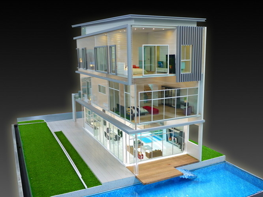 Building Layout Miniature Architectural Model Maker , Interior Building Model supplier